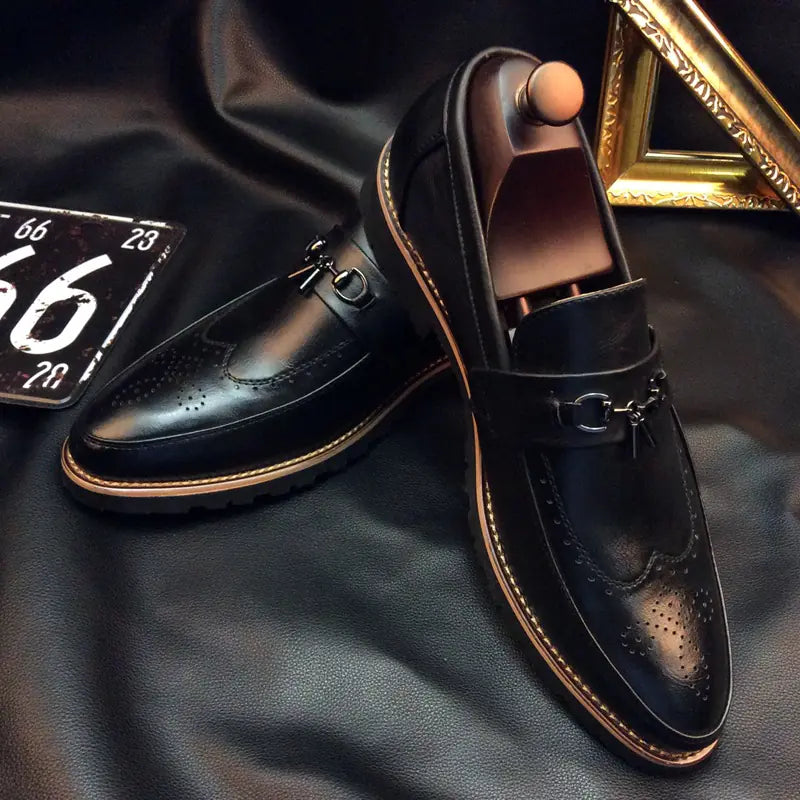 2018 Men's Brogue Dress Shoes - Stylish & Breathable