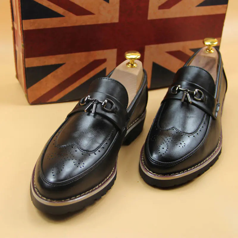 2018 Men's Brogue Dress Shoes - Stylish & Breathable